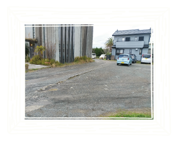 境界ブロック積工事前