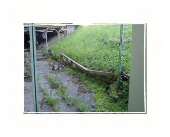 土留め木柵設置工事前