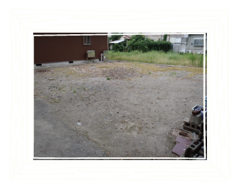 防草シート敷設工事前